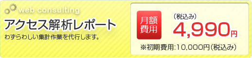 アクセス解析レポートの集計作業